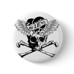 beLIEve Skull Pin