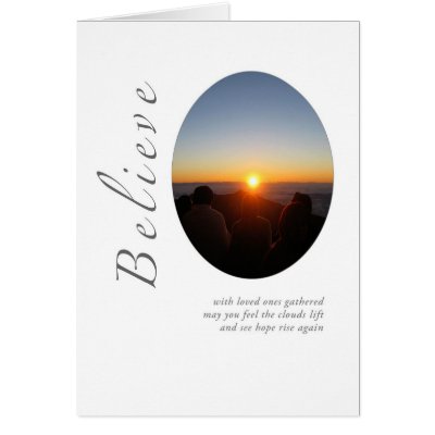 Believe Sunrise Card by ssylvestre