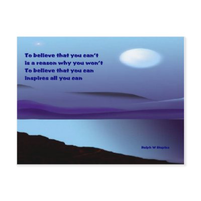 Believe that you can postcards by writepeople