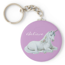 Believe Unicorn Keychain