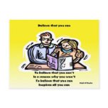 Believe you can post card
