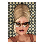 Belinda Beehive Retro Chic Profile Cards Business Card