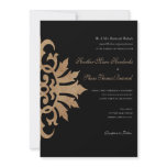 Belise Scroll Flourish (tan/black) 5x7 Wedding