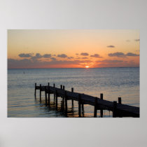 Belise Sunrise Dock Poster posters