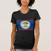 Belize Flag BZ Tshirt