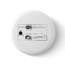 Bell 47 Helicopter Pinback Buttons