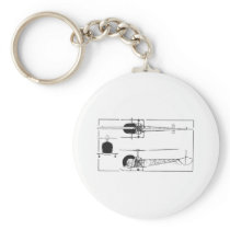 Bell 47 Helicopter Key Chain