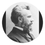 Bell ~ Alexander Graham / Inventor Educator Round Stickers
