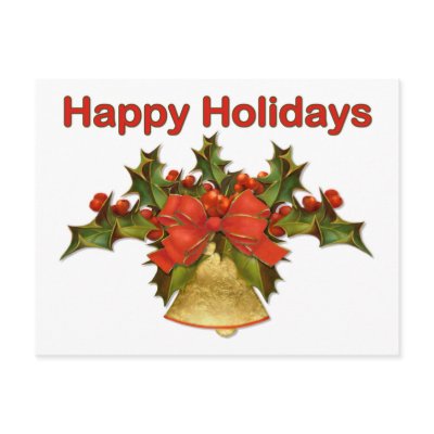 Bell and Holly Post Cards by Spice