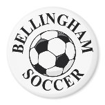 Bell Ball & Logo (A) CMYK BLACK 10x10 magnets