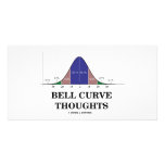 Bell Curve Thoughts (Statistics Attitude) Customised Photo Card
