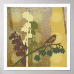 Bell Flower Bird Print