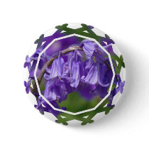 Bell Flower Round Button