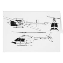 Bell Jet Ranger / TH- Greeting Cards