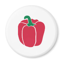 Bell pepper fridge magnets