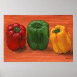Bell Pepper Trio Poster