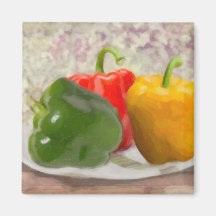 Bell Peppers Refrigerator Magnets
