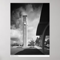 Bell Tower with the Arches at the Library Building Print