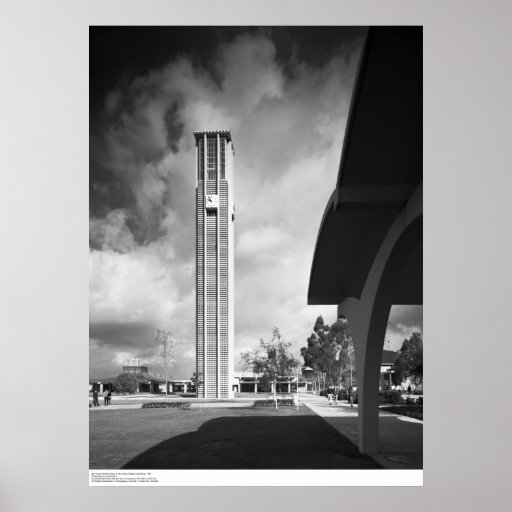 Bell Tower with the Arches at the Library Building Print