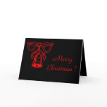 Bell - Unique Dard Christmas Card