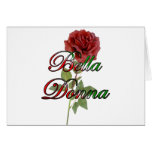 Bella Donna (Beautiful Lady) Greeting Card
