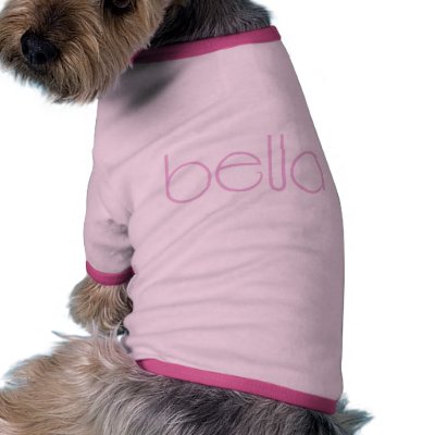 Bella pink Doggie T-shirt by floatinglemonstype