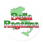 Bella Ragazza (Beautiful Italian Girl) Sticker