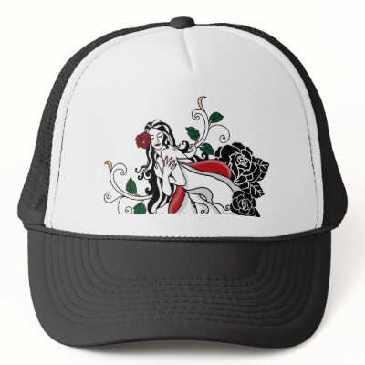 BellaRosa II Trucker Hat by Soleiluz