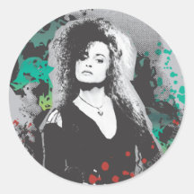 Bellatrix Lestrange Graphic Logo Round Stickers