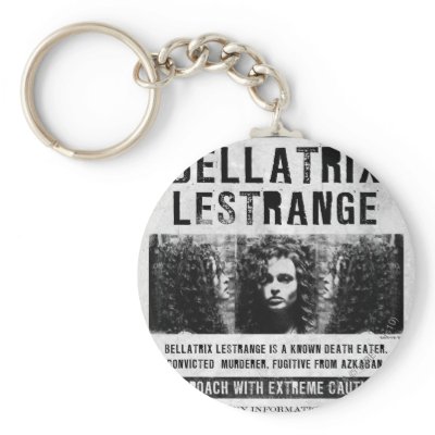 Bellatrix Lestrange Wanted Poster Keychain by harrypotter