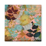 Belle-Floral Art Magnet