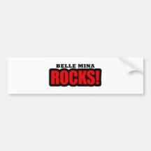 Belle Mina, Alabama City Design Bumper Stickers