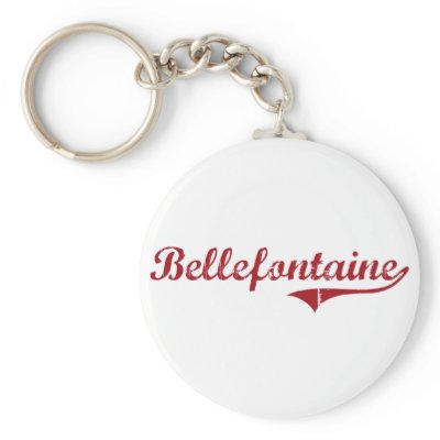 Bellefontaine Ohio Classic Design Keychains by cityshirt