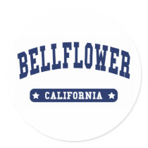 Bellflower California College Style t shirts Stickers