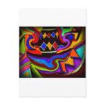 Bellgull Vase Abstract Painting Post Card