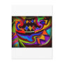 Bellgull Vase Abstract Painting Post Card