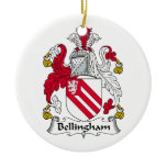 Bellingham Family Crest Christmas Ornament