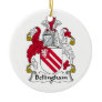 Bellingham Family Crest Christmas Ornament