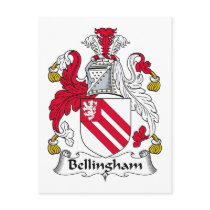 Bellingham Family Crest Postcard