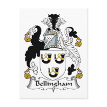 Bellingham Family Crest Postcards