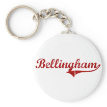 Bellingham Massachusetts Classic Design Key Chain