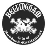 Bellingham Pirate Round Sticker