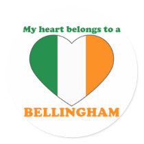 Bellingham Round Stickers