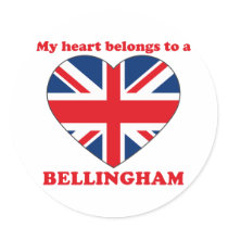 Bellingham Round Stickers