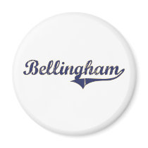 Bellingham Washington Classic Design Refrigerator Magnet