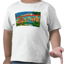 Bellingham, Washington - Large Letter Scenes Tee Shirt