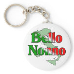 Bello Nonno (Handsome Italian Grandfather) Key Chains