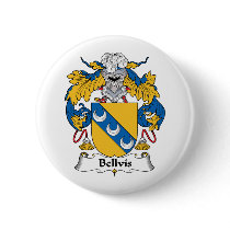 Bellvis Family Crest Pinback Button