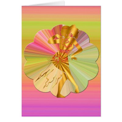 Belly Dance Card by danceweartshirts