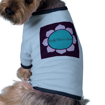 Belly Dance Diva Lotus Flower Dog T-shirt by rspears01